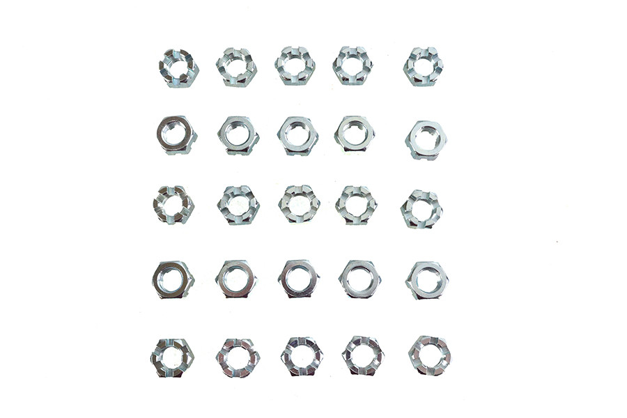 V-Twin #95030A180 - Zinc Plated 7/16 inch-20 Lock Nut
