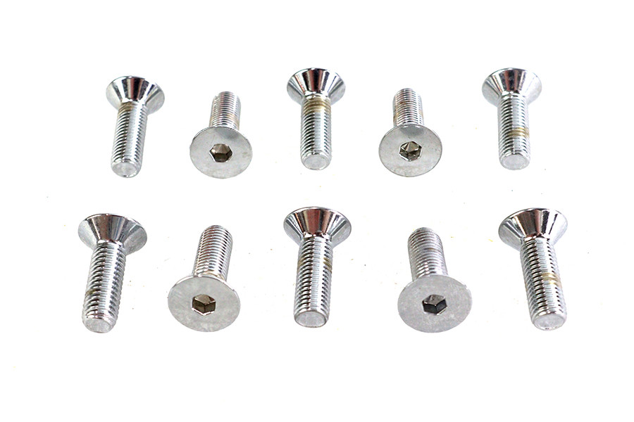 Colony #FHS-116 - Allen Flat Head Screws Chrome 5/16 inch x 1 inch