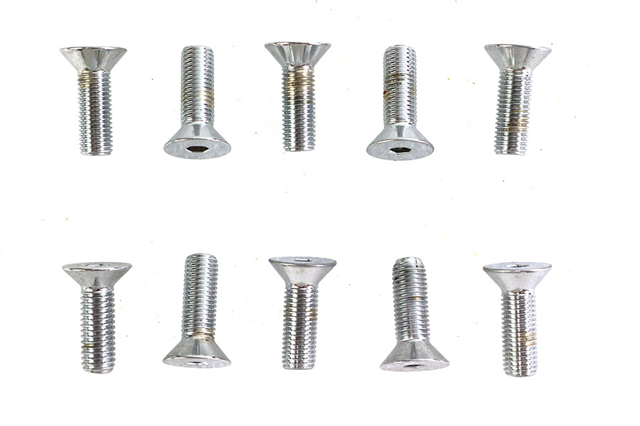Colony #FHS-116 - Allen Flat Head Screws Chrome 5/16 inch x 1 inch