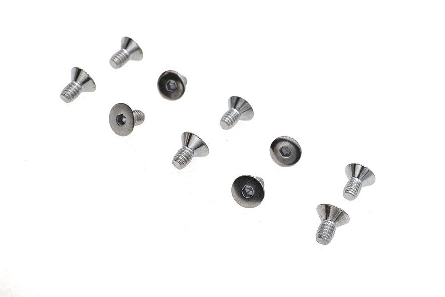 Colony #FHS-153 - Allen Flat Head Screws Chrome 1/4 inch x 1/2 inch