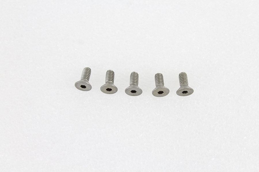 V-Twin #67560169 - 1/4 inch-20 x 5/8 inch Flathead Screw Stainless Steel