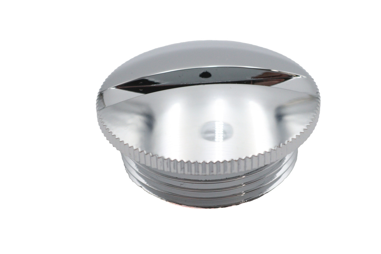 V-Twin #37.0452 - Primary Cover Filler Cap Chrome