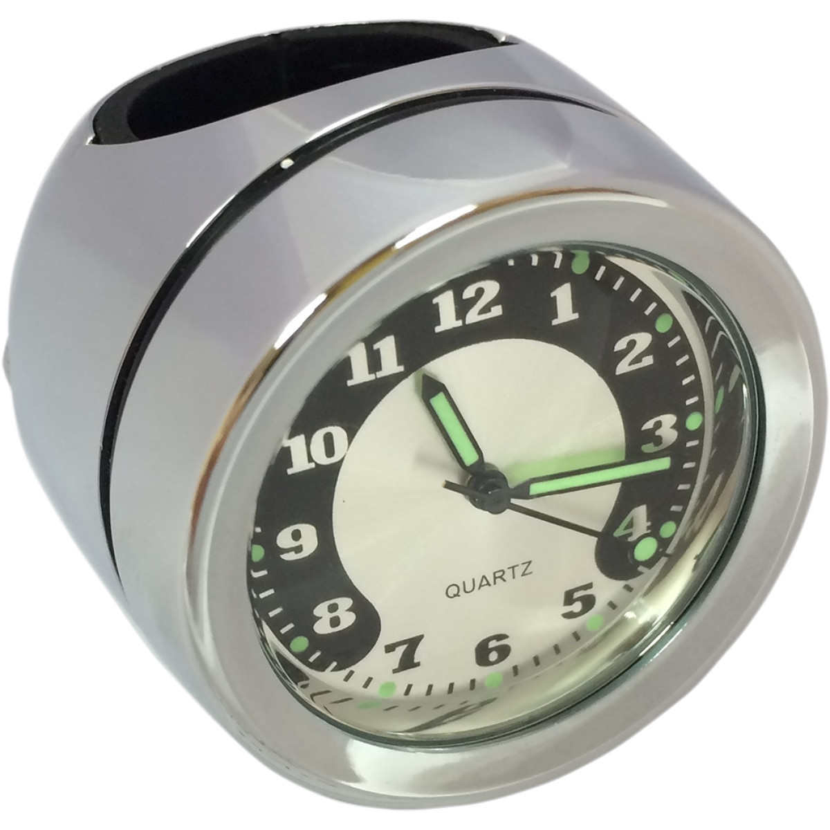 Drag Specialties - Handlebar Mount Clock - Chrome - For 1" Bar