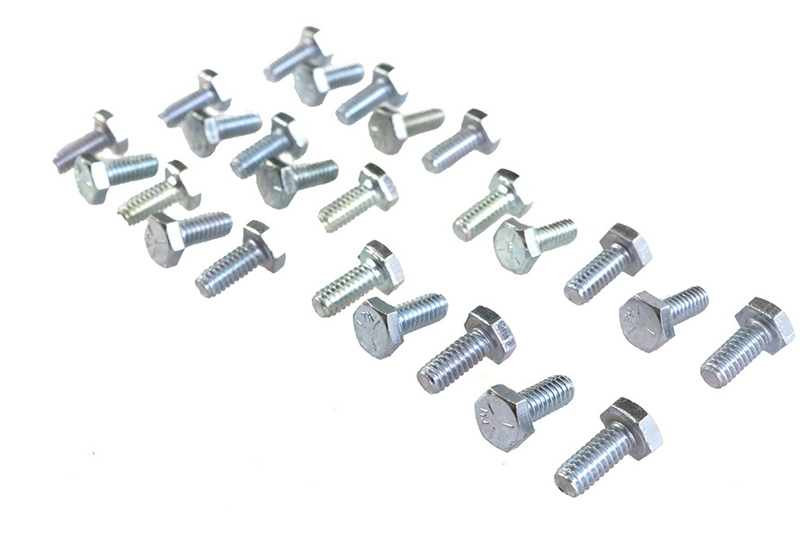 V-Twin - Hex Cap Bolts Zinc 1/4 inch X 5/8 inch