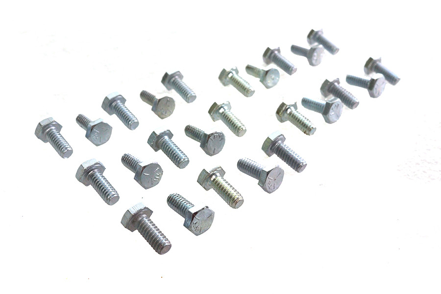 V-Twin - Hex Cap Bolts Zinc 1/4 inch X 5/8 inch