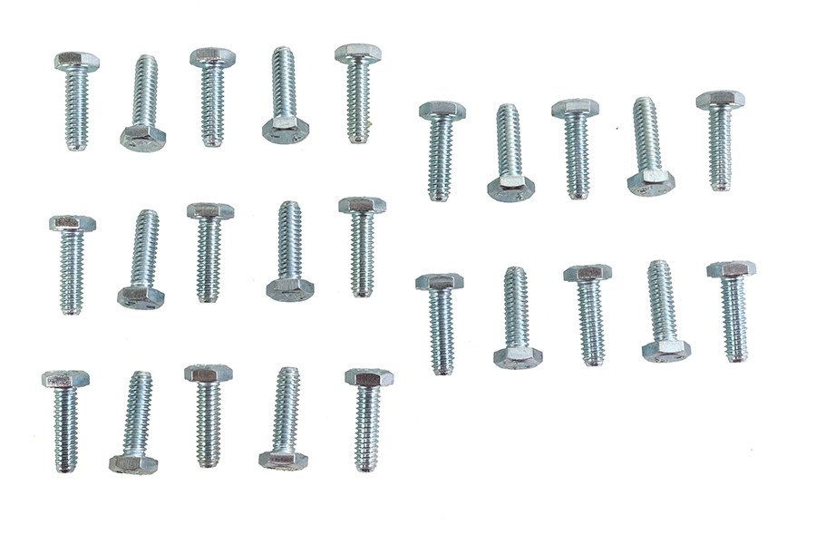 V-Twin - Hex Cap Bolts Zinc 1/4 inch X 7/8 inch