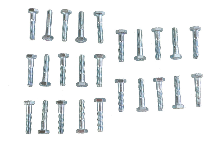 V-Twin - Hex Cap Bolts Zinc 1/4 inch X 1-1/4 inch