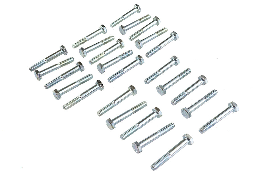 V-Twin - Hex Cap Bolts Zinc 1/4 inch X 1-3/4 inch