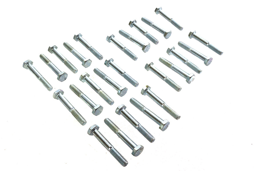 V-Twin - Hex Cap Bolts Zinc 1/4 inch X 1-3/4 inch