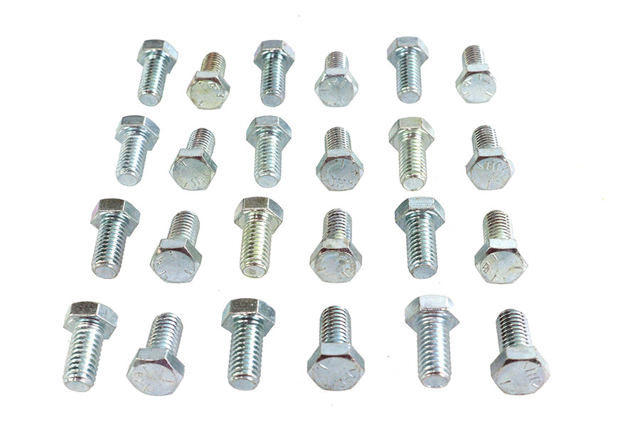 V-Twin - Hex Cap Bolts Zinc 3/8 inch X 3/4 inch