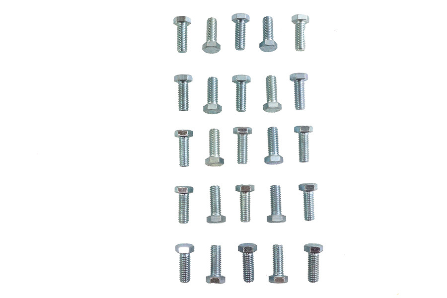 V-Twin - Hex Cap Bolts Zinc 3/8 inch x 1 inch