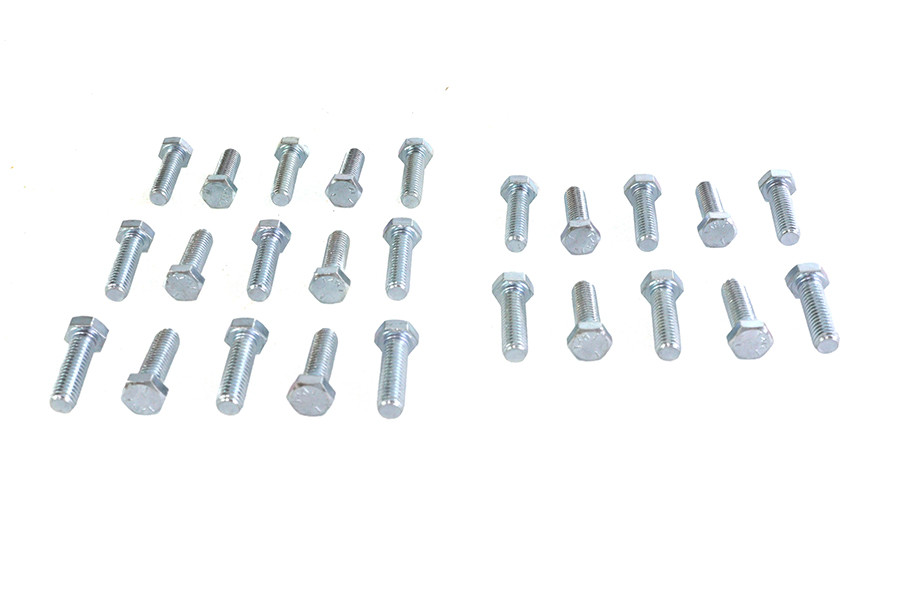 V-Twin - Hex Cap Bolts Zinc 3/8 inch x 1-1/4 inch