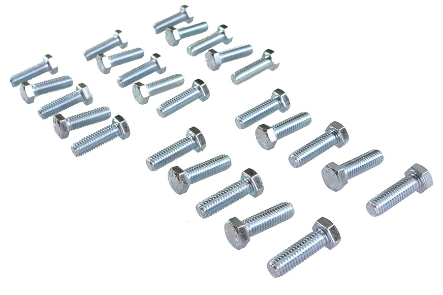 V-Twin - Hex Cap Bolts Zinc 3/8 inch x 1-1/4 inch