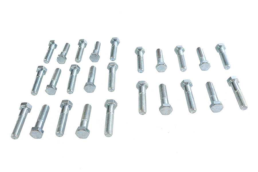 V-Twin - Hex Cap Bolts Zinc 3/8 inch x 1-3/4 inch