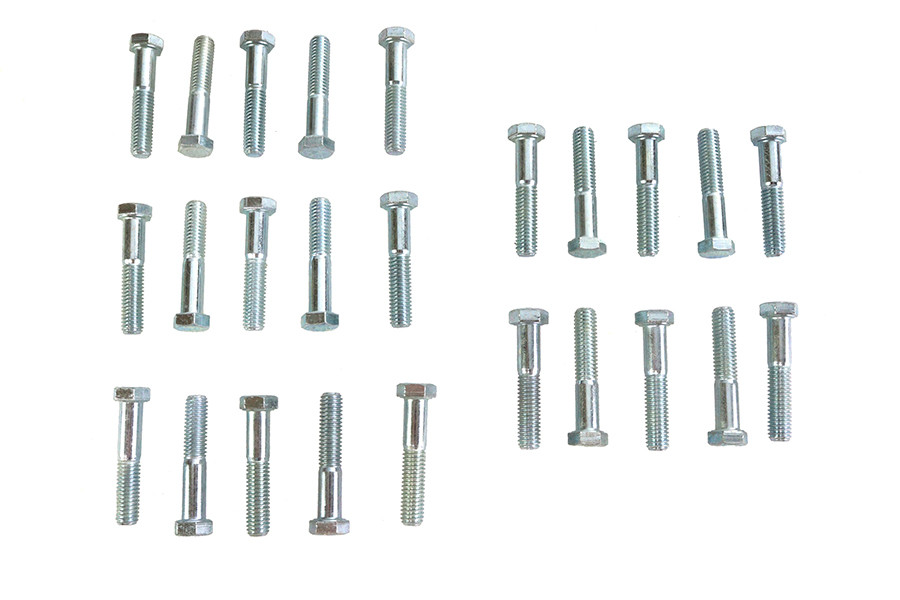 V-Twin - Hex Cap Bolts Zinc 3/8 inch x 2 inch