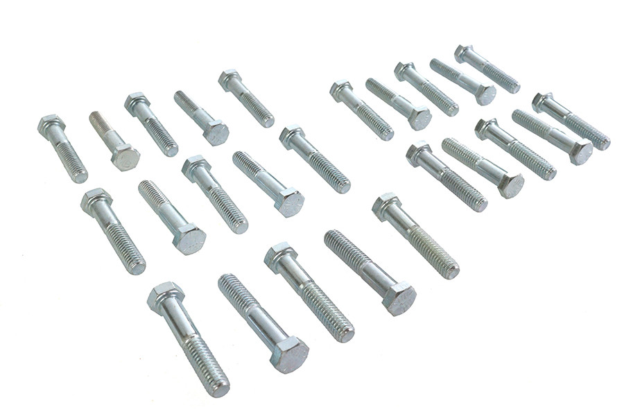 V-Twin - Hex Cap Bolts Zinc 3/8 inch x 2 inch