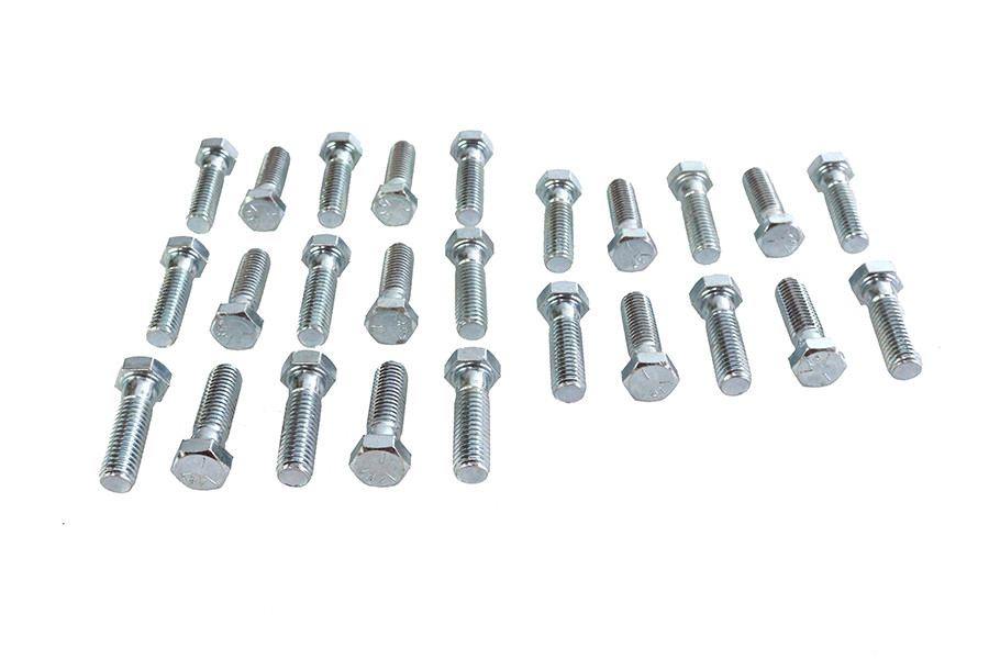 V-Twin - Hex Cap Bolts Zinc 7/16 inch x 1-1/2 inch