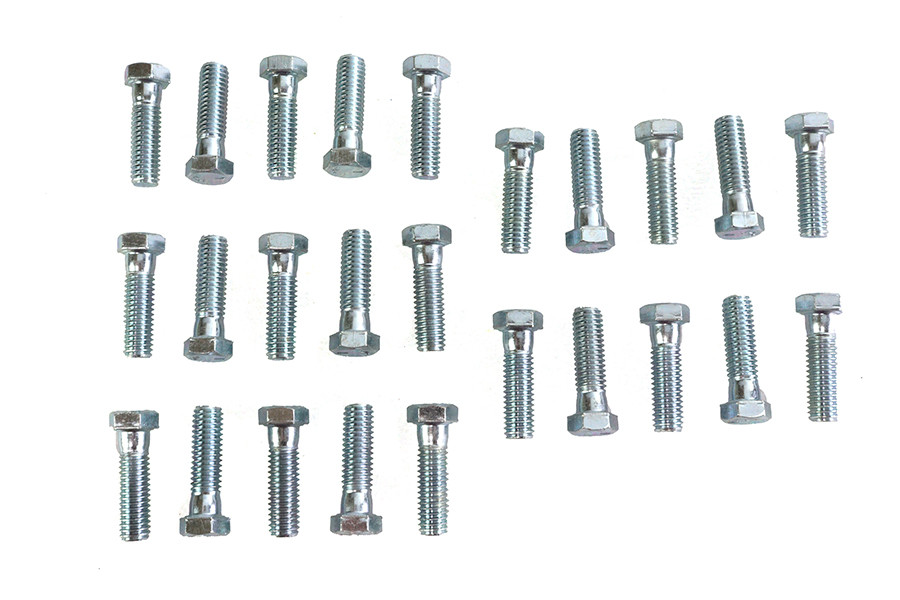 V-Twin - Hex Cap Bolts Zinc 7/16 inch x 1-1/2 inch