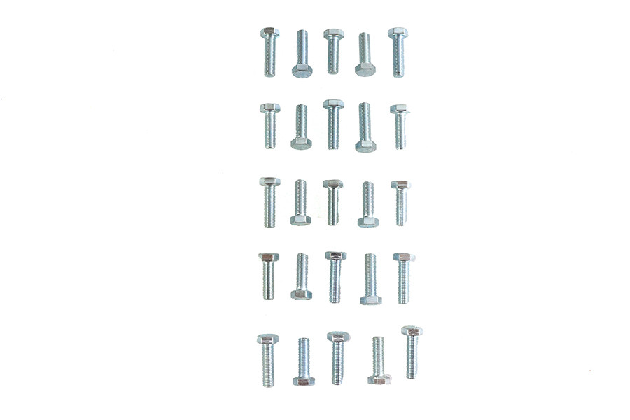 V-Twin - Hex Cap Bolts Zinc 5/16 inch X 1 inch
