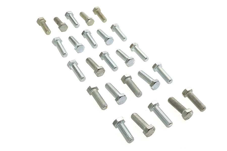 V-Twin - Hex Cap Bolts Zinc 3/8 inch X 1-1/4 inch