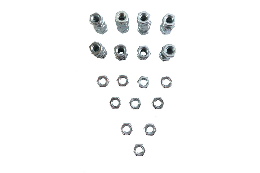 V-Twin - Zinc Hex Nuts 5/16 inch-18 Standard