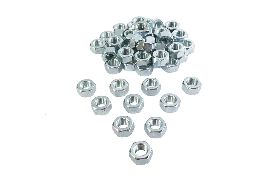 V-Twin - Zinc Hex Nuts 7/16 inch-20 Standard