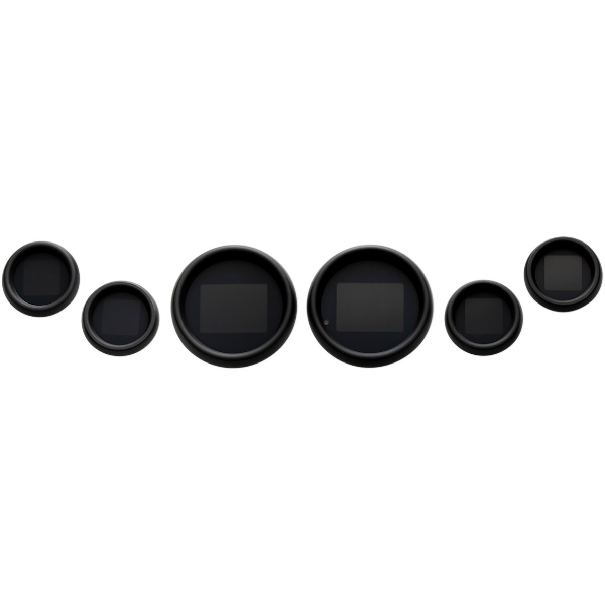 Dakota Digital #MLX-8604-K - MLX 6-Gauge Instrument Kit - Black Bezel - Touring/Trike '04-'13