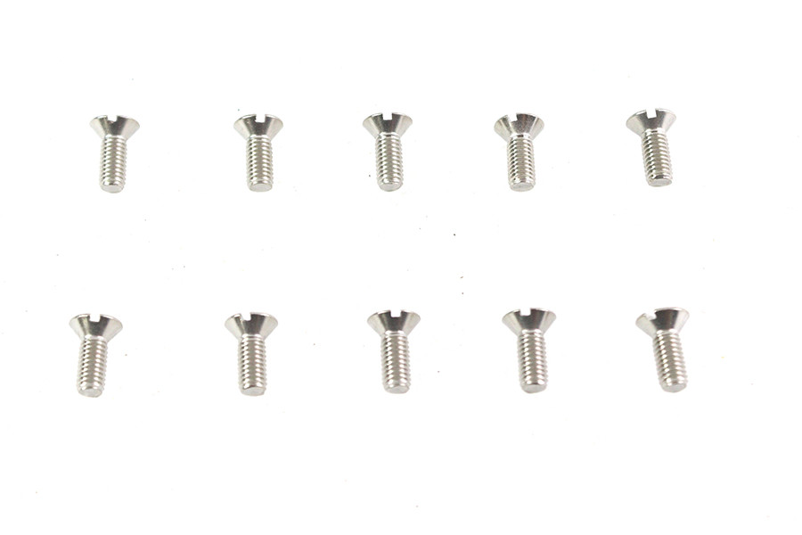V-Twin - Flathead Screws 10-32 X 1/2 inch Stainless Steel