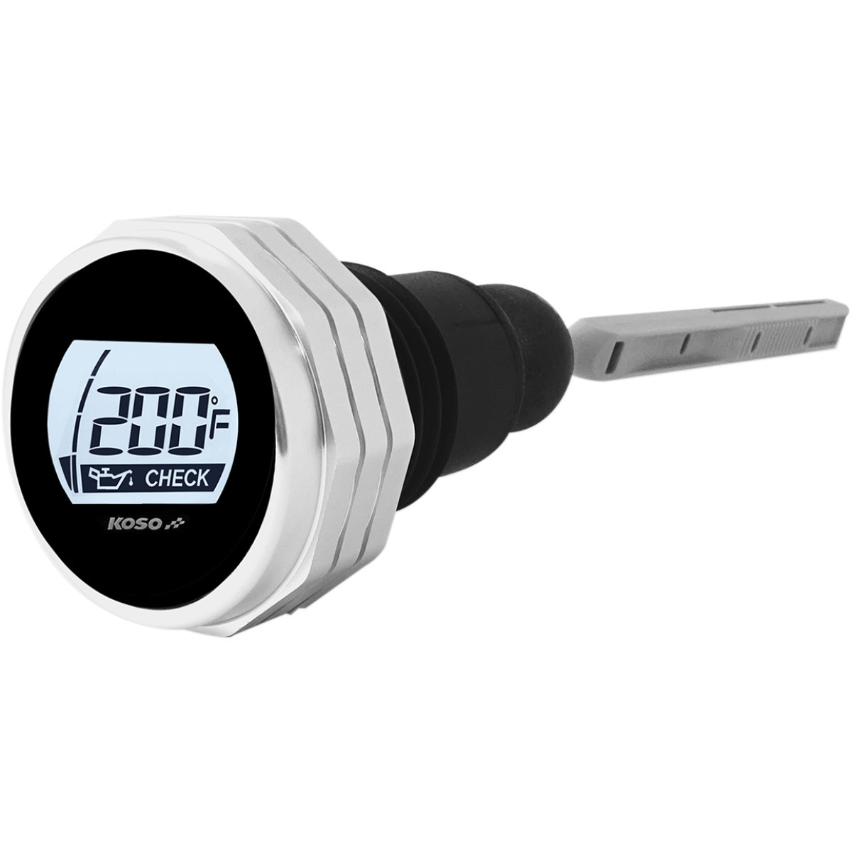 Koso North America #BA053011 - Oil Dipstick - Silver Housing - Touring/Trike '07-'16