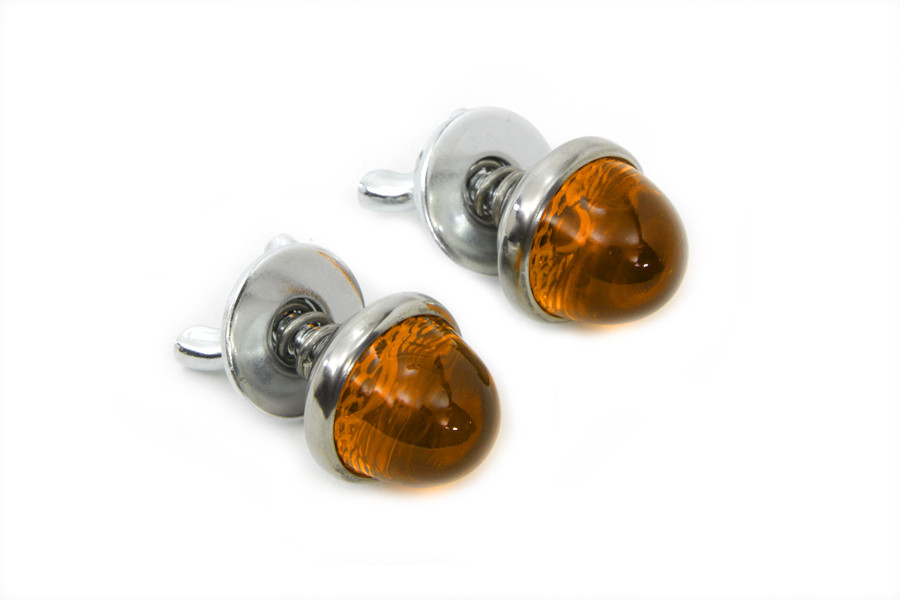 V-Twin - License Plate Reflector Set Amber