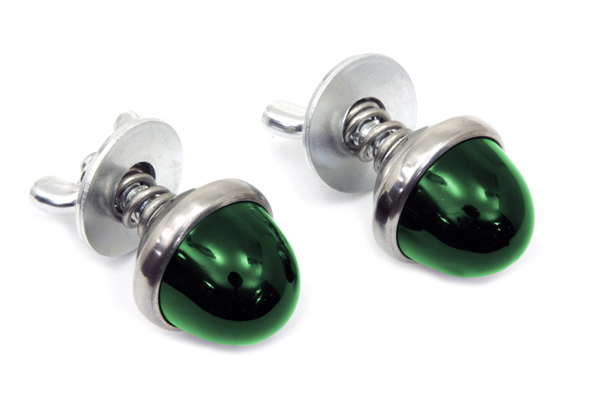 V-Twin - License Plate Reflector Set Green