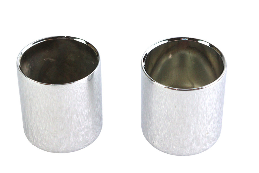 V-Twin #C77-0098 - Large Magnetic Docking Points Cover Set Chrome