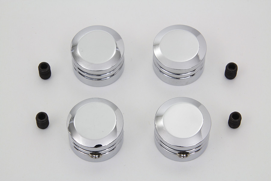 V-Twin #0407 - Head Bolt Cover Set Chrome