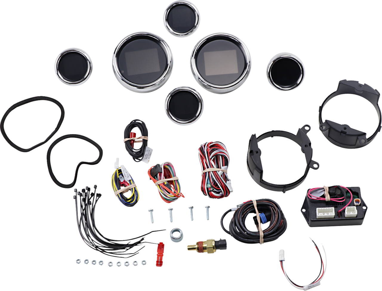 MLX 6-Gauge Instrument Kit - Chrome Bezel