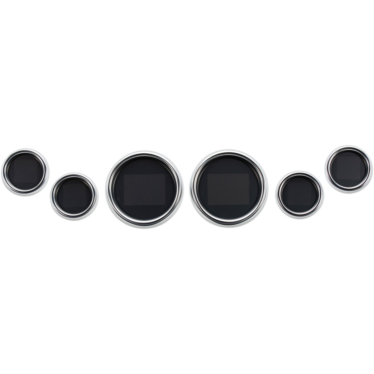 Dakota Digital #MLX-8696 - MLX 6-Gauge Instrument Kit - Chrome Bezel - Touring '99-'03