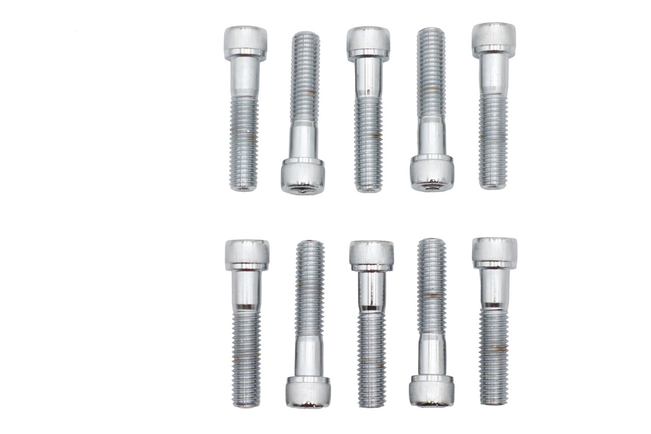 V-Twin - Allen Socket Cap Bolt Knurled Chrome