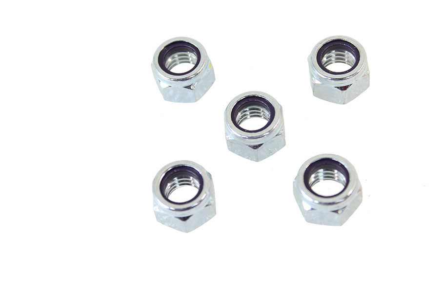 V-Twin #52591351 *100'S - Zinc Plated 7/16 inch-14 Nyloc Lock Nut