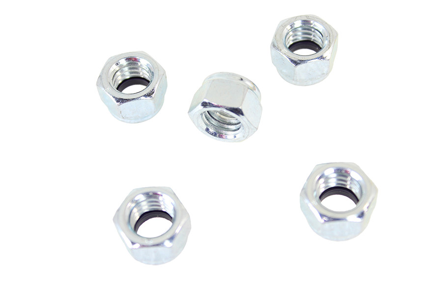 V-Twin #52591351 *100'S - Zinc Plated 7/16 inch-14 Nyloc Lock Nut