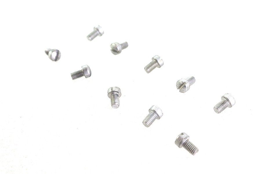 V-Twin #1183-10PK - Oil Pump Fillister Screws Cadmium