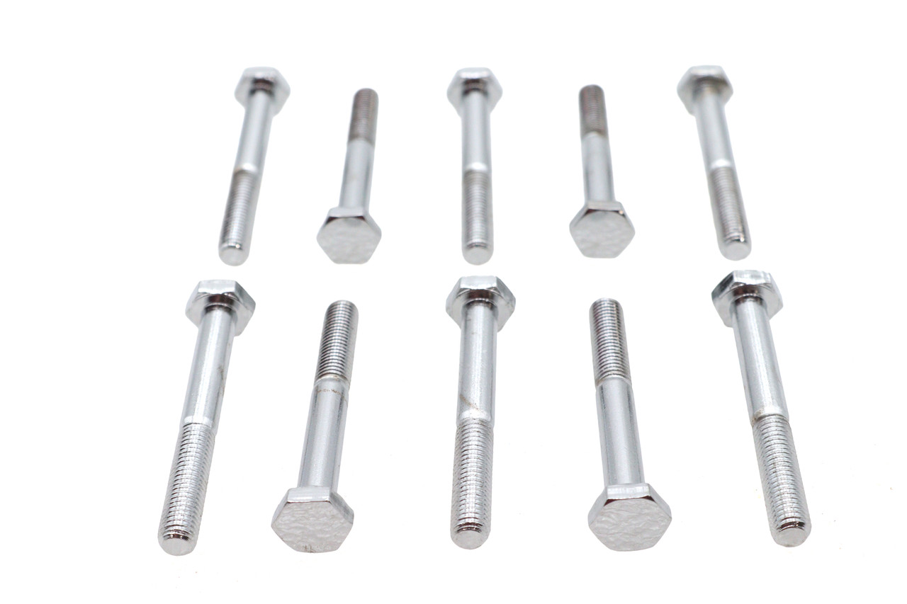 Ultima #40-180 - Chrome Hex Cap Bolts 1/4 inch x 2