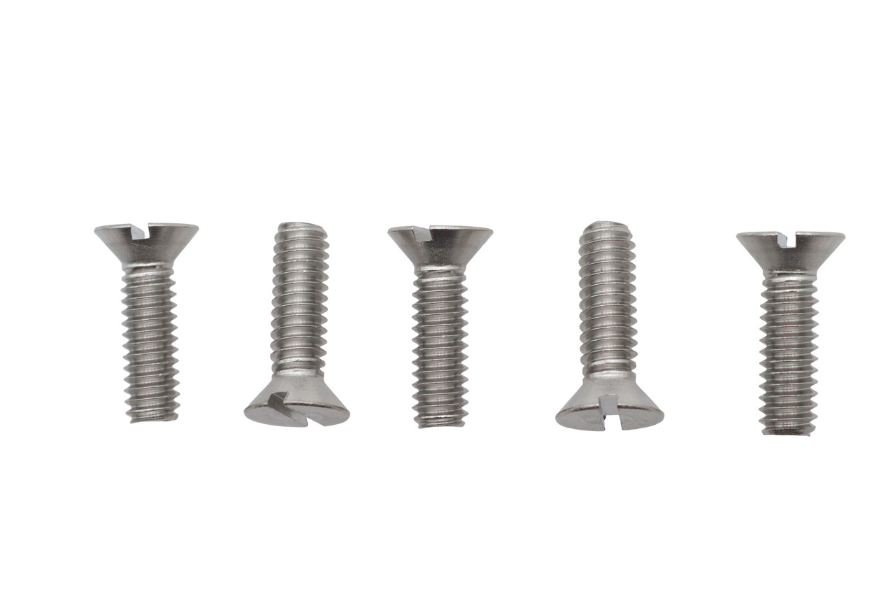 V-Twin #91781A294 - Slotted Round Head Screw 12-24 x 3/4 inch Stainless Steel
