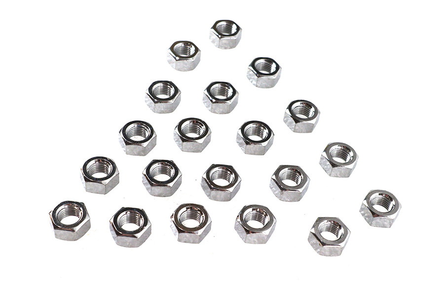 Colony #7/16-20H - Chrome Hex Nuts 7/16 inch-20