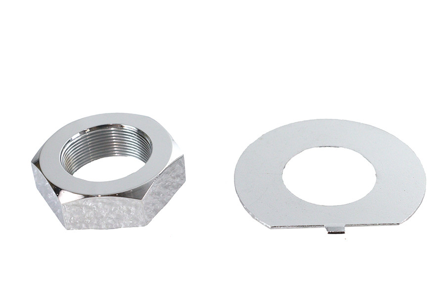 V-Twin - Fork Stem Chrome Nut and Lock Washer Kit