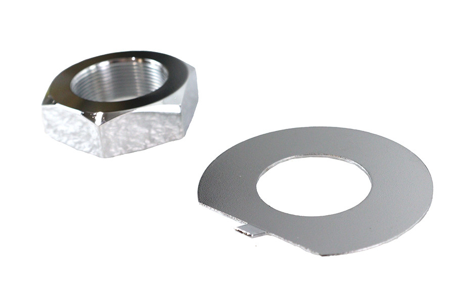 V-Twin - Fork Stem Chrome Nut and Lock Washer Kit