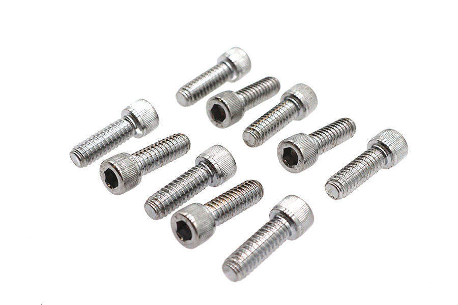 Colony #SHC-953 - Allen Socket Cap Bolt Knurled Chrome 1/4 inch X 3/4 inch