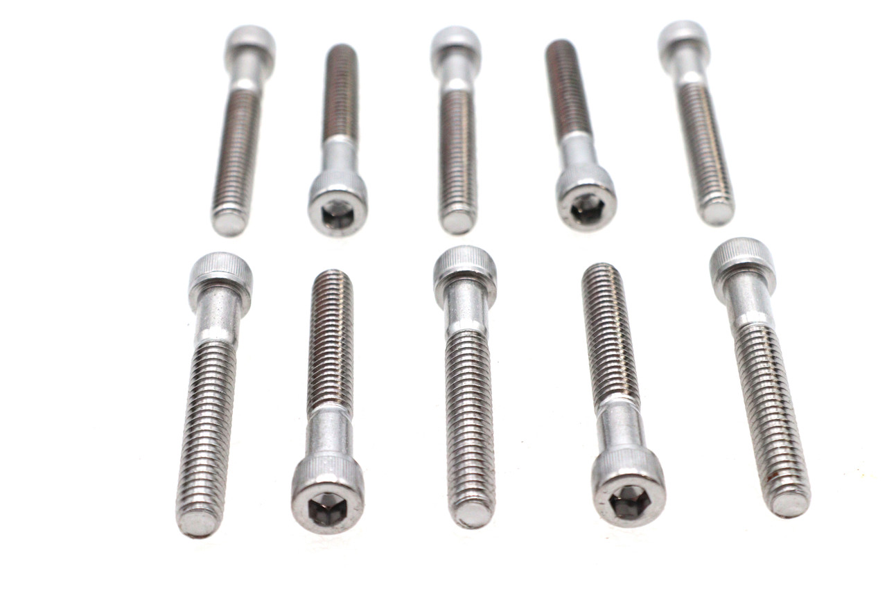 Colony #SHC-959 - Allen Socket Cap Bolt Knurled Chrome 1/4 inch X 1-3/4 inch