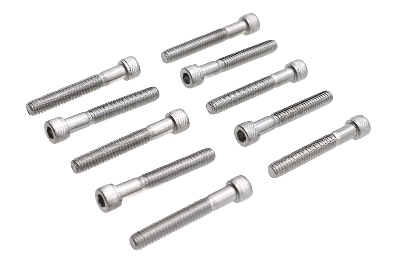 Colony #SHC-959 - Allen Socket Cap Bolt Knurled Chrome 1/4 inch X 1-3/4 inch