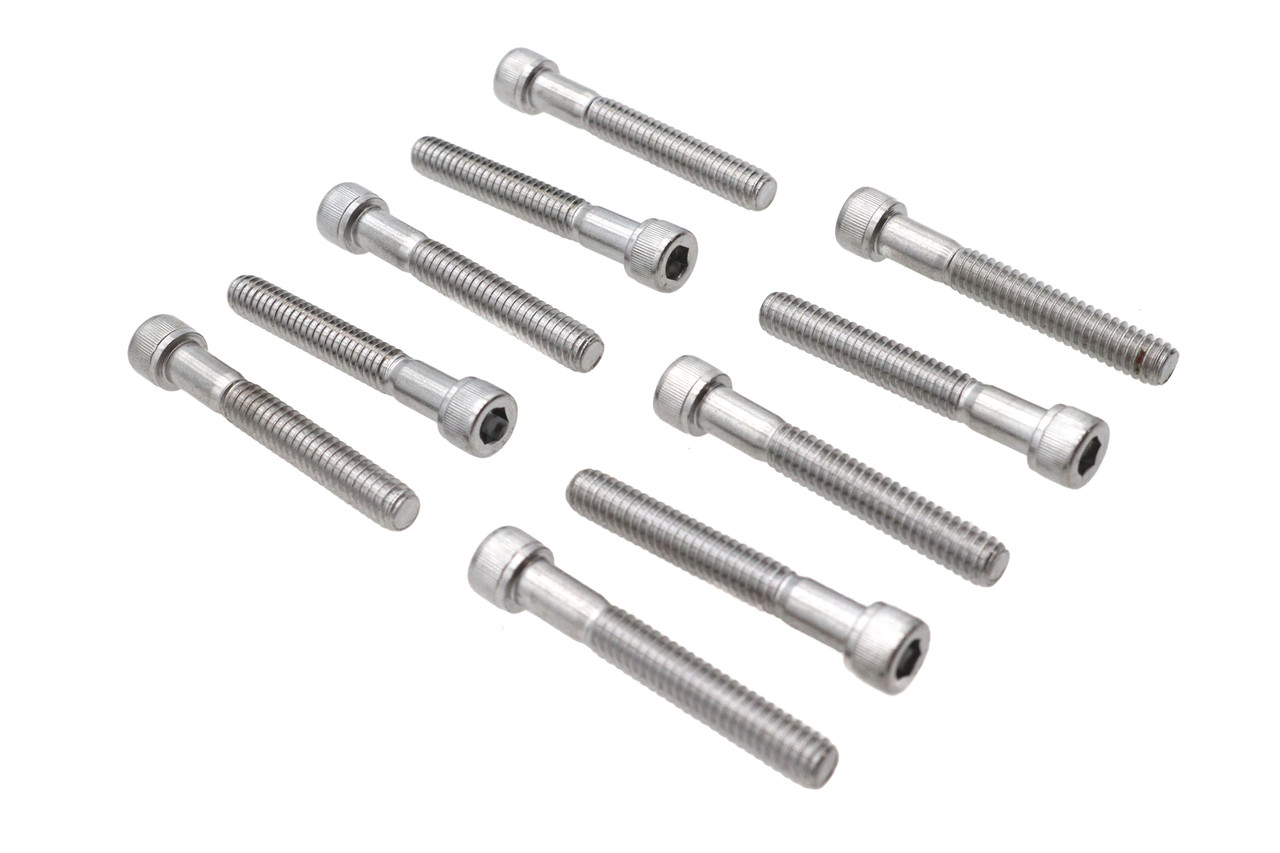 Colony #SHC-959 - Allen Socket Cap Bolt Knurled Chrome 1/4 inch X 1-3/4 inch
