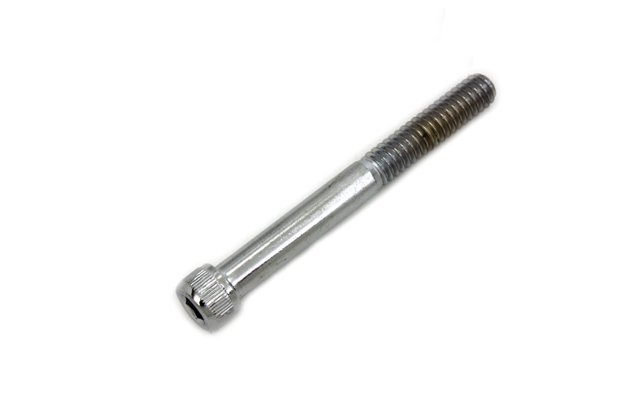 V-Twin - Allen Socket Cap Bolt Knurled Chrome 1/4 inch-20 X 2-1/4 inc