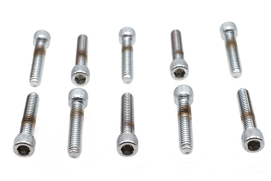 Colony #SHC-971 - Allen Socket Cap Bolt Knurled Chrome 5/16 inch X 1-1/2 inch